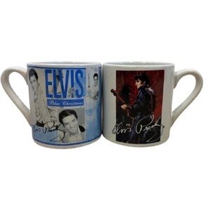 Elvis Presley Signature Product Mug Set ‘Blue Christmas’&’Comeback Special’-11oz